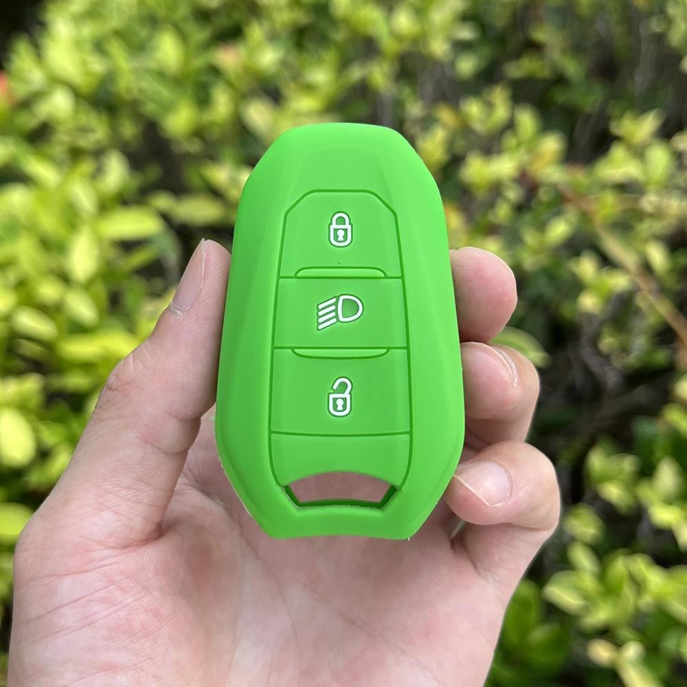 Силиконовый чехол для автомобильного ключа для Citroen C2 C3 C5 X7 C4 Picasso Berlingo для Peugeot 208 308 408 508 3008 4008 5008 Smart Key