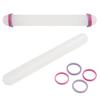 23cm High Quality Plastic White Non-stick Glide Fondant Rolling Pin Fondant Gift Dough Roller Decorating Gift Roller