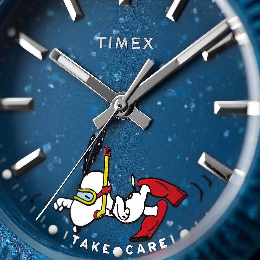 [Timex] Legacy Ocean x Peanuts Recycled Plastic Fashion Watch 42mm TW2V53300