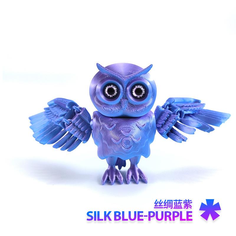 3D-печатная мини-фигурка милого кота, многошарнирная, подвижная, с блестящими глазами, для украшения комнаты, аксессуары, детский подарок