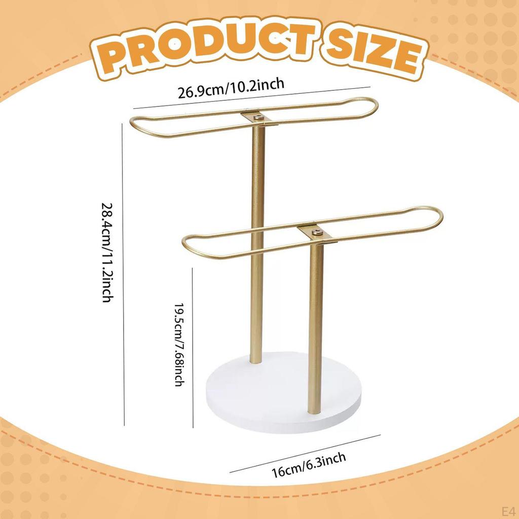 Headband Holder Hairband Organizer ,Modern, Sturdy Elegant Jewelry Display Rack for Necklace