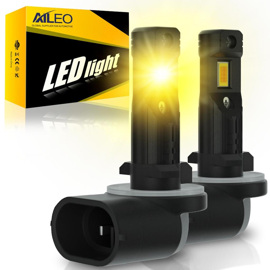 AILEO 881 LED Fog Light, Car Bulb, Compatible with Vehicle Inspection, 6000 LM, Luminous