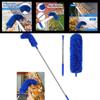 Roof And Gutter Cleaning Tool With Telescopic Pole And Dust Brush For Household Use