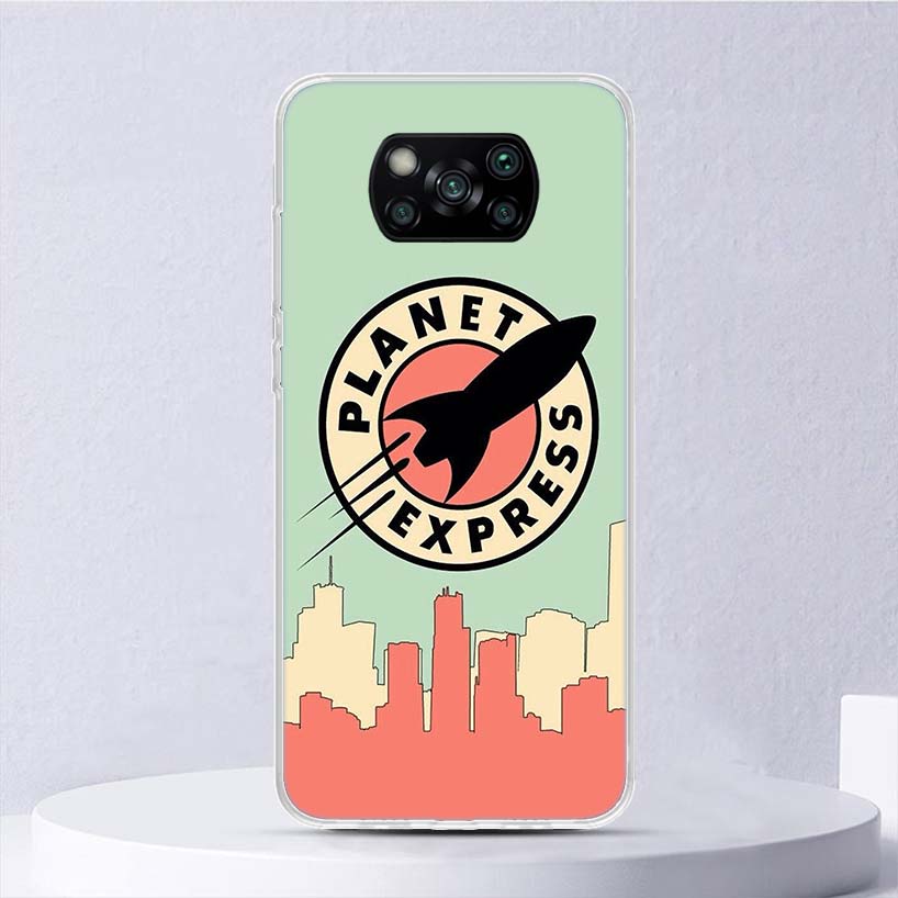 Futurama Planet Express Soft Case For Xiaomi Poco X7 X6 X5 X4 X3 Nfc F7 Ultra F6 F5 Pro Phone Cover F4 Gt F3 M5S M4 M3 M5 M6 Coq