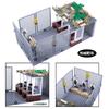 Police Figure Street View Prison Cage Range Military Scene Building Small Granular Building Block Toys