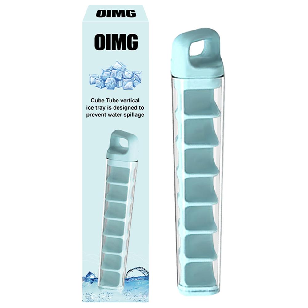 Мини-форма для кубиков льда в форме трубки. Легко выдвигается и выталкивается. Формы для изготовления кубиков льда. Идеально подходят для спортивных бутылок и бутылок с водой.