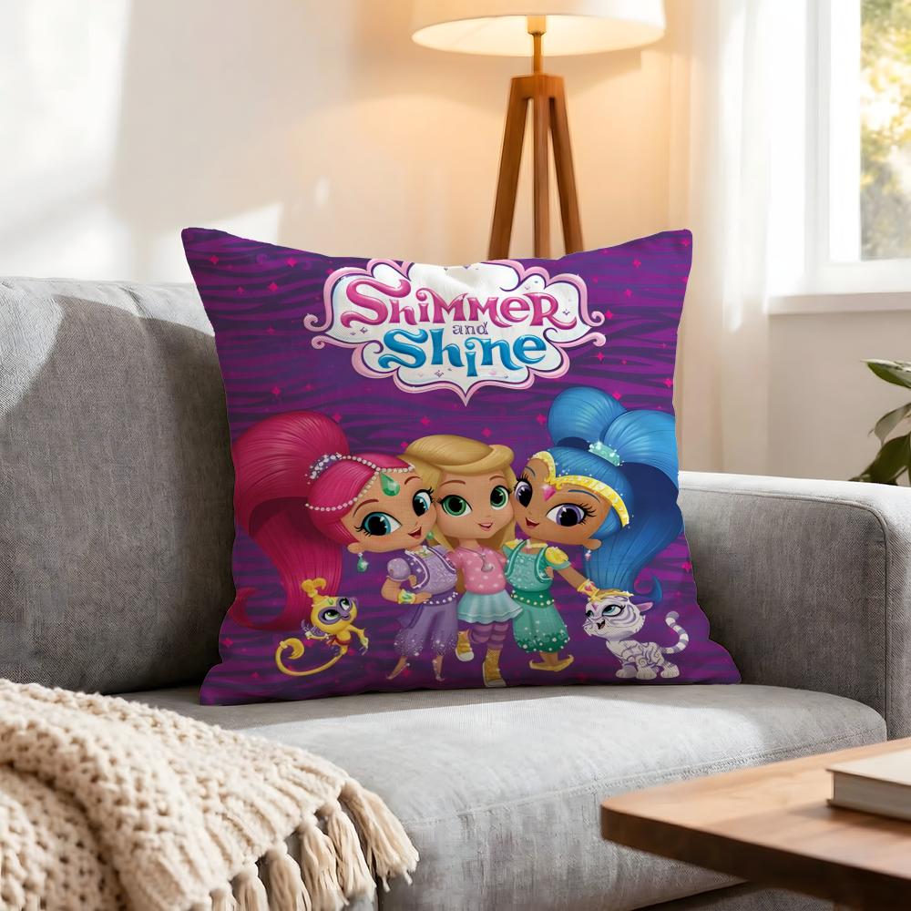 Cartoon Little Charmers Cushion Cover 1Pcs Decorative Covers Soft Cushion Case For Sofa Couch Decor 40X40 45X45 Pillowcases