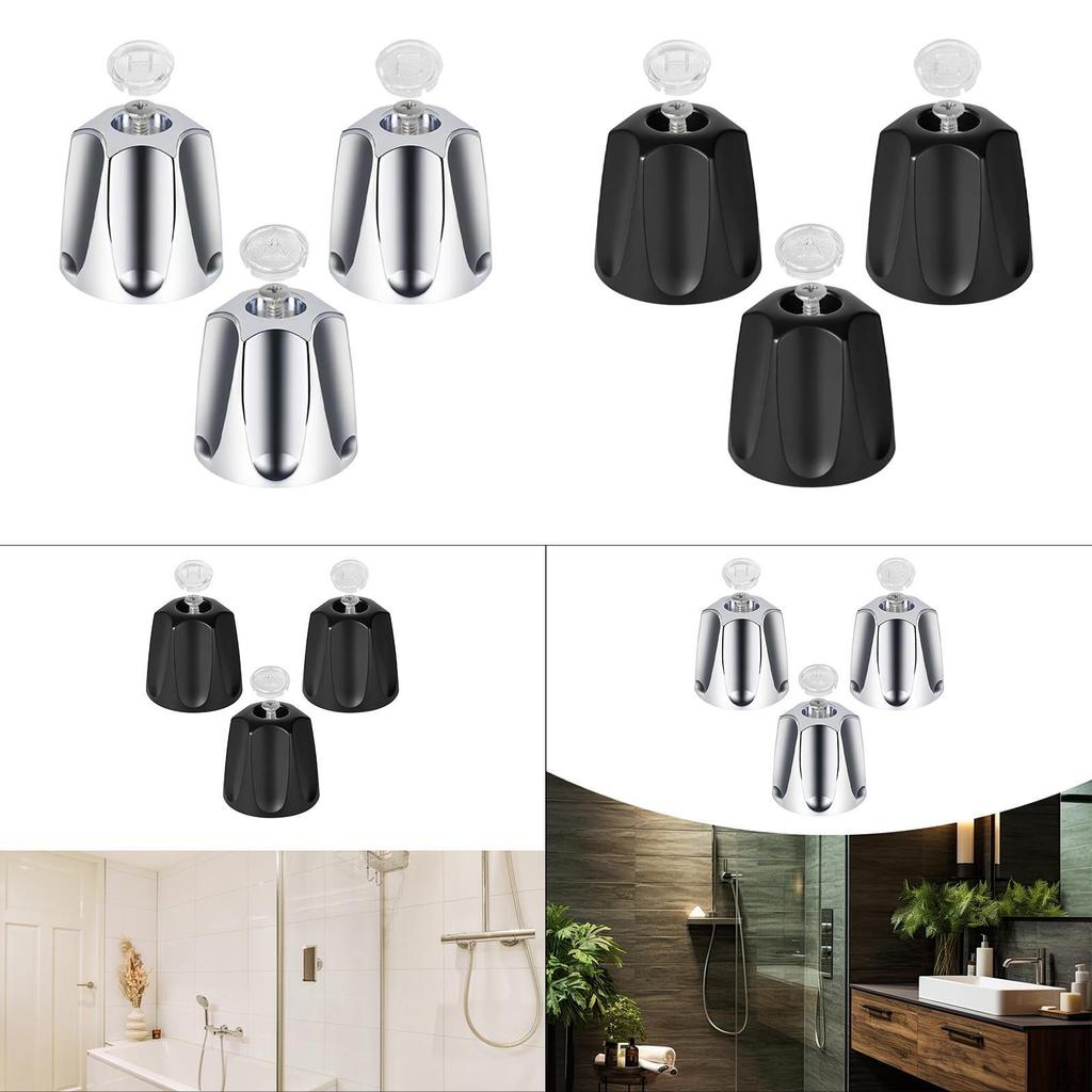 3 And Cold Shower Knobs Diverters, Replacement Handle Components, Bathtub Faucets for