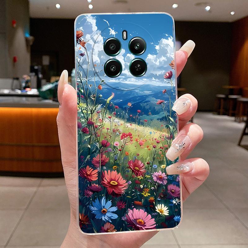 Прозрачный чехол из ТПУ для Realme 12+ 12 12x 5G Чехол Роскошный Дракон Милый Крутой Для Мальчиков Девочек Задняя Крышка Для Realme 12 Plus Чехол для Телефона