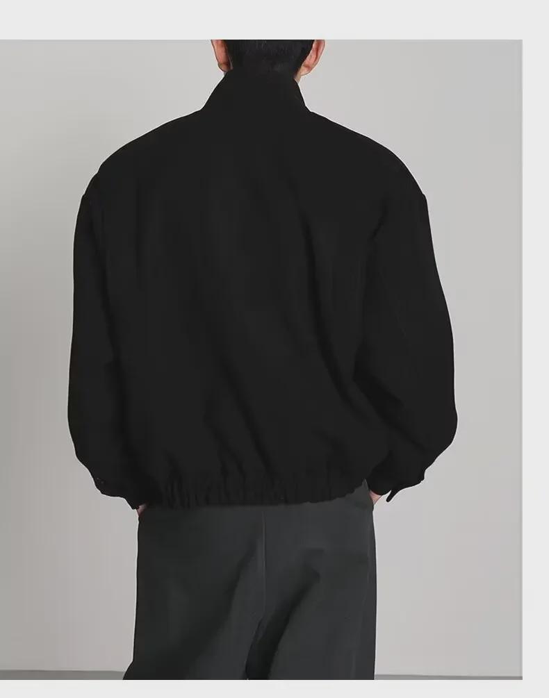 Модная мужская куртка весна/осень 2024 года: Главная улица Гонконга, японский Харадзюку, корейские мотивы, свободный крой.