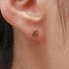 Less Is More 14K Gold Lock Earring & Piercing
