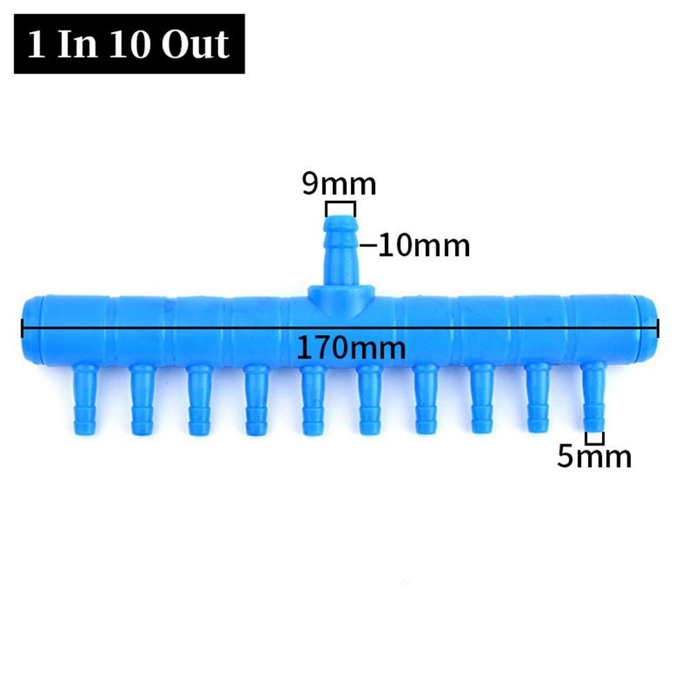 10Pcs 2-12 Ways Air Flow Distributor Fish Tank Hose Joint for Fish Tank Air Pump Oxygenation