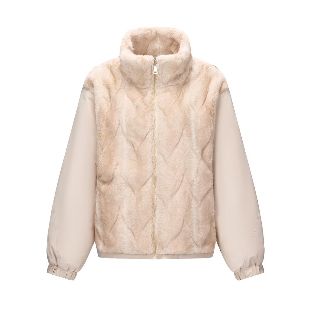 Women's cotton-padded clothes, new autumn and winter casual thickened warm fashion, coat on both sides brown