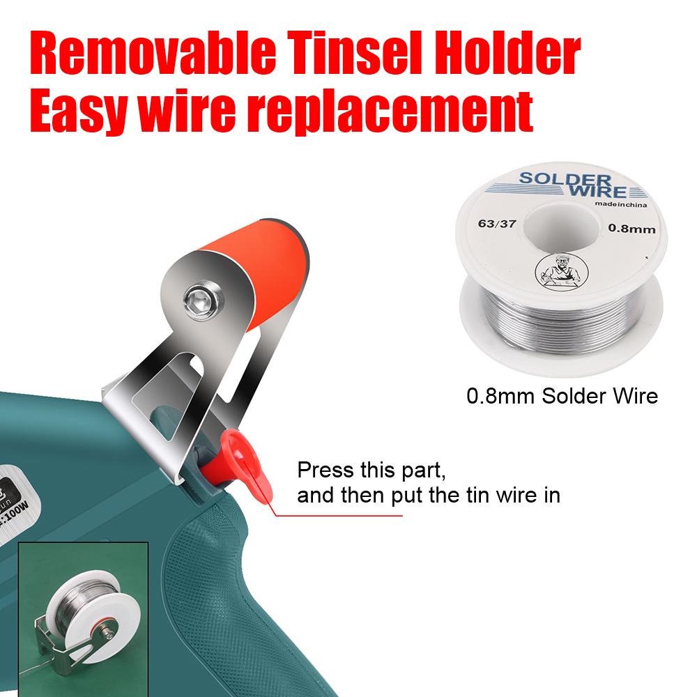 Комплект оборудования для сварщика Сварочный аппарат Ручной электрический автоматический податчик олова EU 220V Инструменты для ремонта Паяльник-пистолет 60 Вт