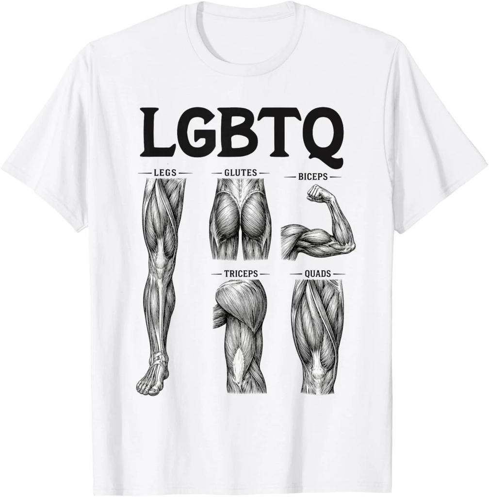 LGBTQ Legs Glutes Biceps Triceps Quads Gym Lover Workout T-Shirt
