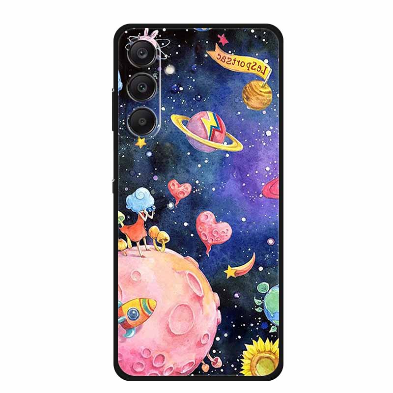 Чехол для Samsung Galaxy A36 5G Мягкий силиконовый чехол Черный бампер ТПУ Чехлы для телефона Для Samsung A36 Чехол A 36 5G Funda Задняя крышка