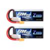 Zeee 3S LiPo Battery, 2200mAh, 11.1V, 120C, with XT60 Plug, 2-Pack, for RC Helicopters, Airplanes, FPV Drones, and More