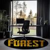 The Forest Printed Round Rug Carpet Chair Rug Area Rug Entryway Doormats,for Office Chair Living Room Bedroom Kitchen Room.