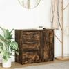 VidaXL Buffet with Drawer Smoked Oak 71x35x65 Cm Engineered Wood, Storage Furniture, Buffet, Entryway Furniture, Furniture 861575
