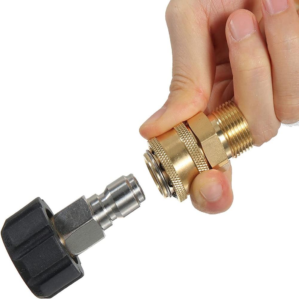 Адаптеры M22 14мм на 3/8'' Быстрое соединение Головка для преобразования водяного пистолета высокого давления