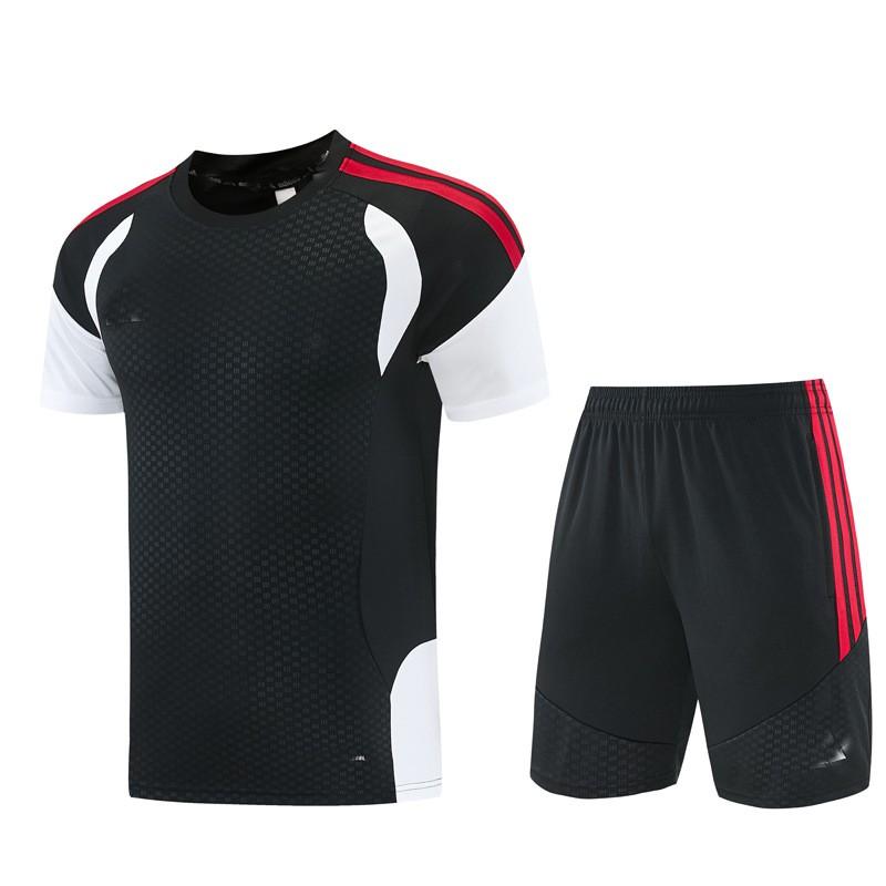 Mens Short Sleeve Tracksuit Running Basketball Soccer Training Workout Sportswear