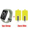 Силиконовый ремешок + защитная пленка для Huawei Band 6 7 8 NFC Smart Band Сменный мягкий браслет ремешки для Huawei Band 6 7 8 чехол