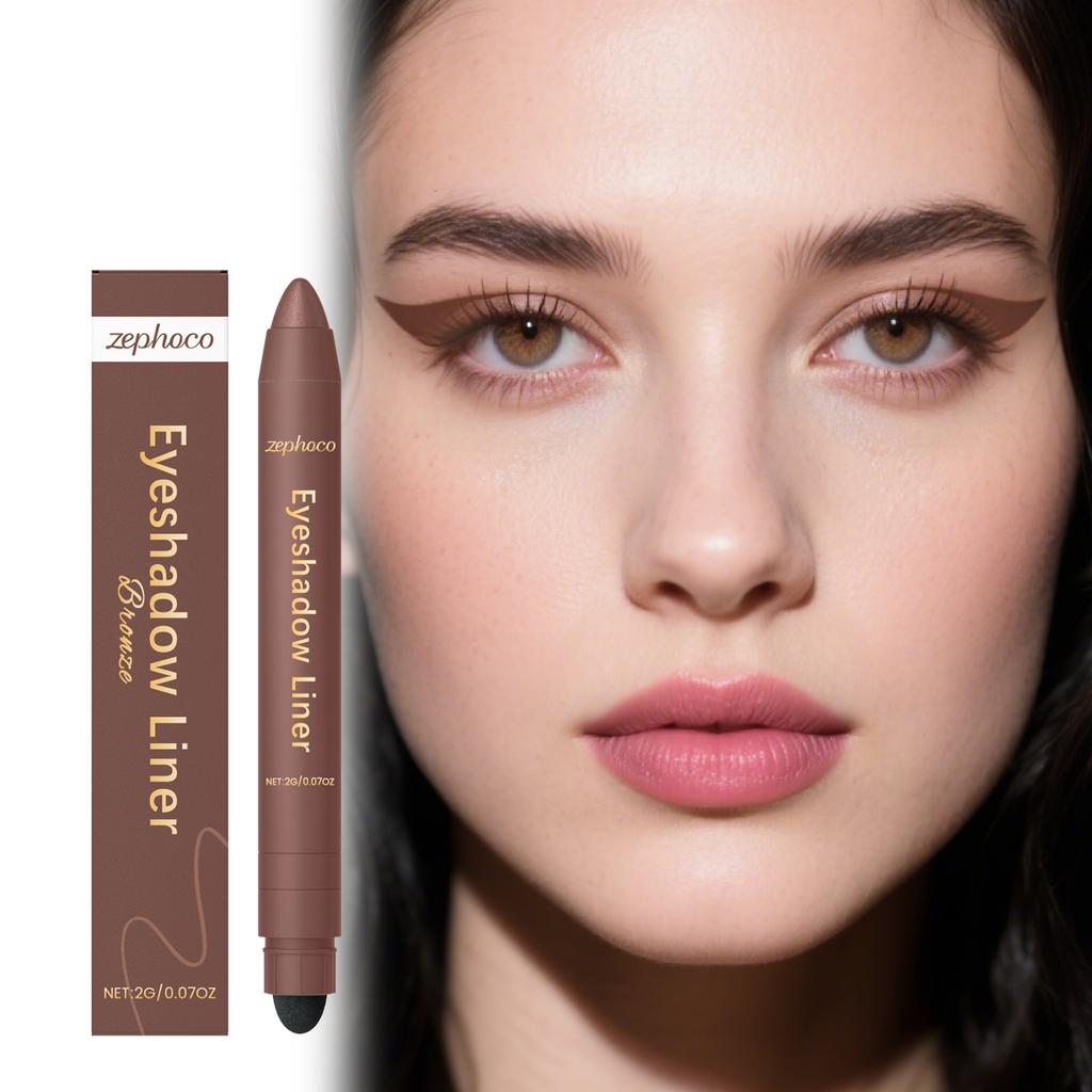 zephoco 2-in-1 Eyeliner Pen: Natural and silky smooth eye makeup for precise contouring, vibrant color, and easy application