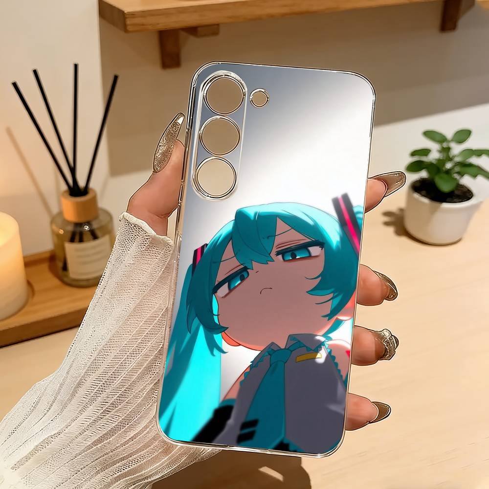 H-Hatsune Anime Miku Phone Case For Samsung Galaxy A71,A70,A52,A51,A40,A30 Transparent Cover