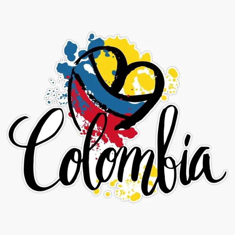 JT41# Car Sticker Colombia Graffiti Heart Funny Waterproof Vinyl Decal Car Accessories Decor