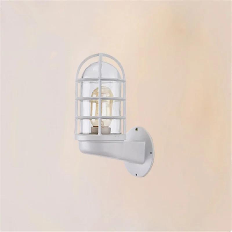 Retro Glass Wall Lamp Vintage Industrial Luster Wall Light Home Decor Light Fixture For Loft Aisle Bar Indoor Courtyard Outdoor