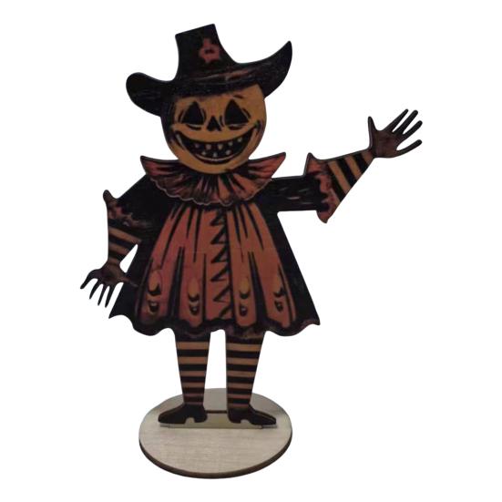 1 шт./1 комплект Хэллоуин Винтаж тыква человек флажки жуткий деревенский деревянный мультфильм тыква гирлянда стол знак украшение орнамент фестиваль подарок