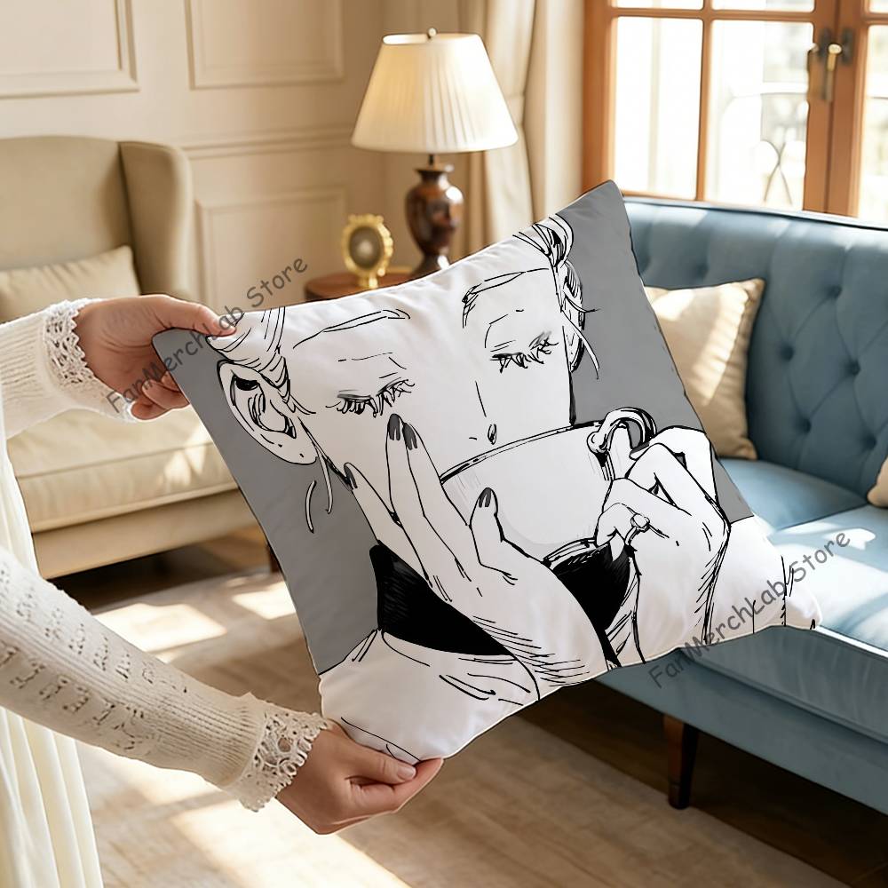 VVeil Emma Anime Pillow Case Ultra Soft Skin Friendly Fabric Cloud Like Comfort Concealed Zipper