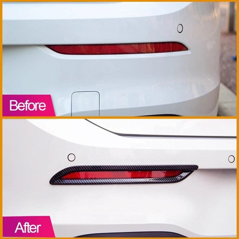 Для Volkawagen VW Golf 8 MK8 2022 ABS задняя противотуманная фара, крышка, накладка на заднюю противотуманную фару, рамка, наклейка, аксессуары