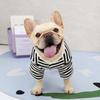 Pet Clothing Autumn and Winter Pet Cats Medium-sized Dog Bi-Legged Clothes Striped Cardigan