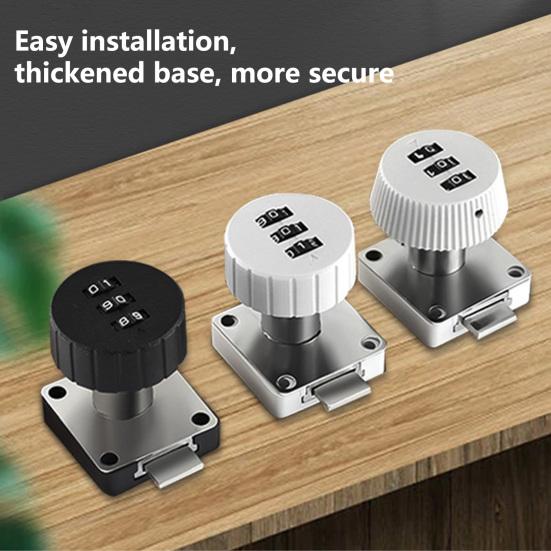 1 комплект кодового замка, 3-значный пароль, противоугонное оборудование для защиты дверей почтового ящика, двери шкафа, дома