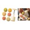 Flower Shape Moon Cake Mold MidAutumn Festival Mooncake Maker Cookie Stamps Hand Pressure Moon Cake Baking Tool