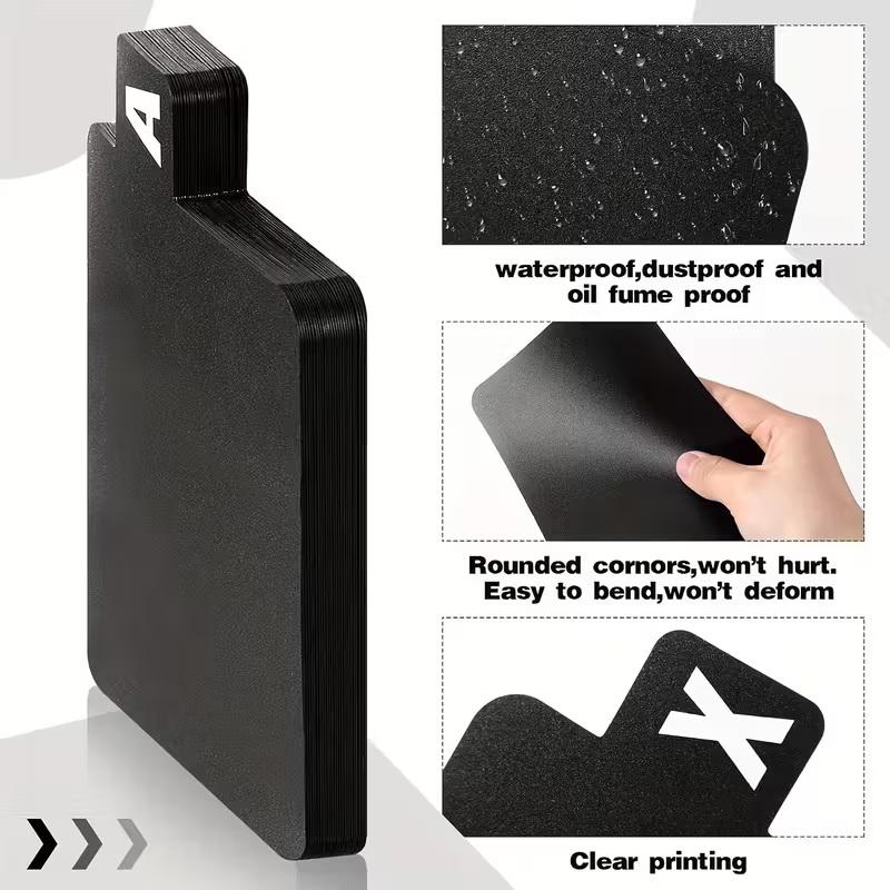 26 шт. Разделители для органайзера для CD/DVD/виниловых пластинок, алфавитные от A до Z, разделитель для хранения файлов для музыкальных альбомов, офиса, дома, экономящий место