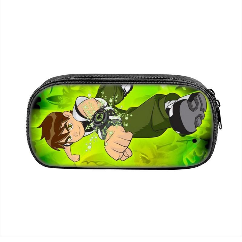 Пенал для детей Ben10 большой емкости из нейлона, органайзер для школьных принадлежностей