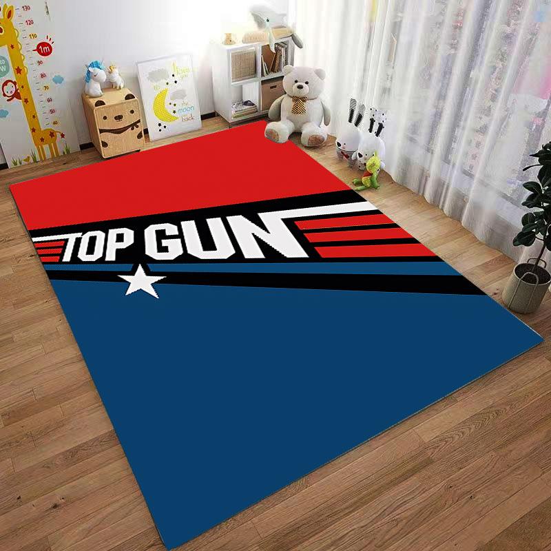 Ковер с логотипом Top Gun, подходящий в качестве нескользящего коврика для гостиной или дивана в спальне