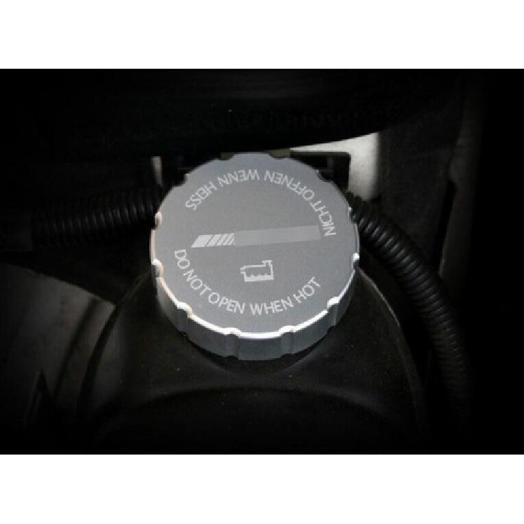 Silver Aluminum Outside Water Tank Cap Cover Trim Fit For Benz C-Class 2015-
