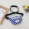 Stylish Ins Korean Childrens Crossbody Bag Checkerboard Pattern Lightweight Accessory