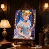 Disney Золушка Классическое Синее Жемчужное Платье Жемчужная Живопись Искусство 5D DIY Полная Алмазная Вышивка Мозаика Набор для Вышивания Крестиком Декор для Домашней Комнаты