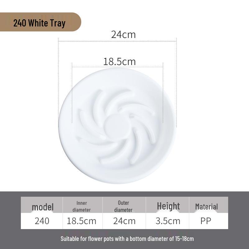 Round Permeable Water Collection Tray - Anti-Suffocation Root Rot Mat for Flower Pots