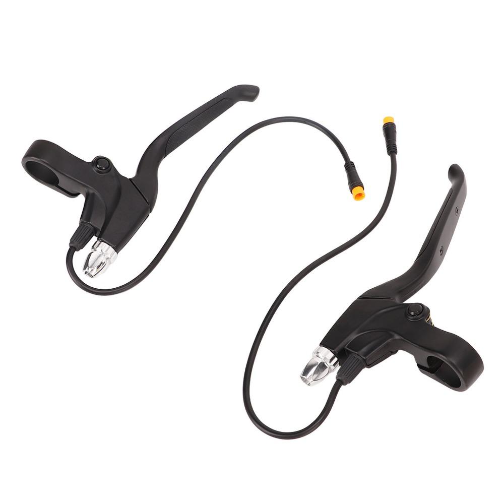 1Pair Waterproof Interface Electric Bike Brake Levers Brake Handles Electric Bicycle Accessories