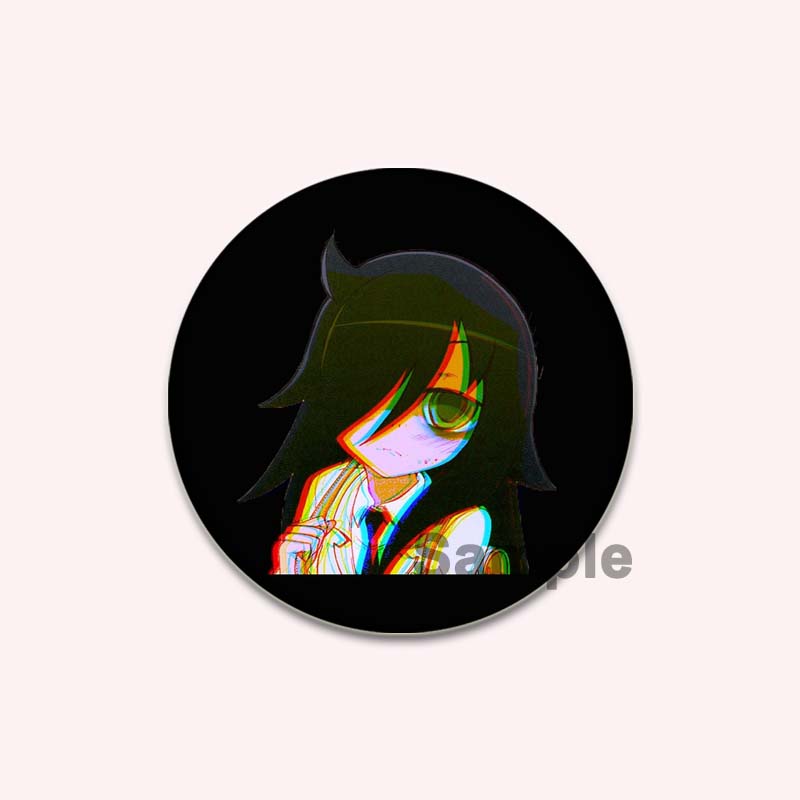 32/44/58MM Аниме Tomoko Kuroki Watamote Pins Милый мультяшный значок ручной работы Броши для нагрудника для рюкзака Одежда Подарки Аксессуар
