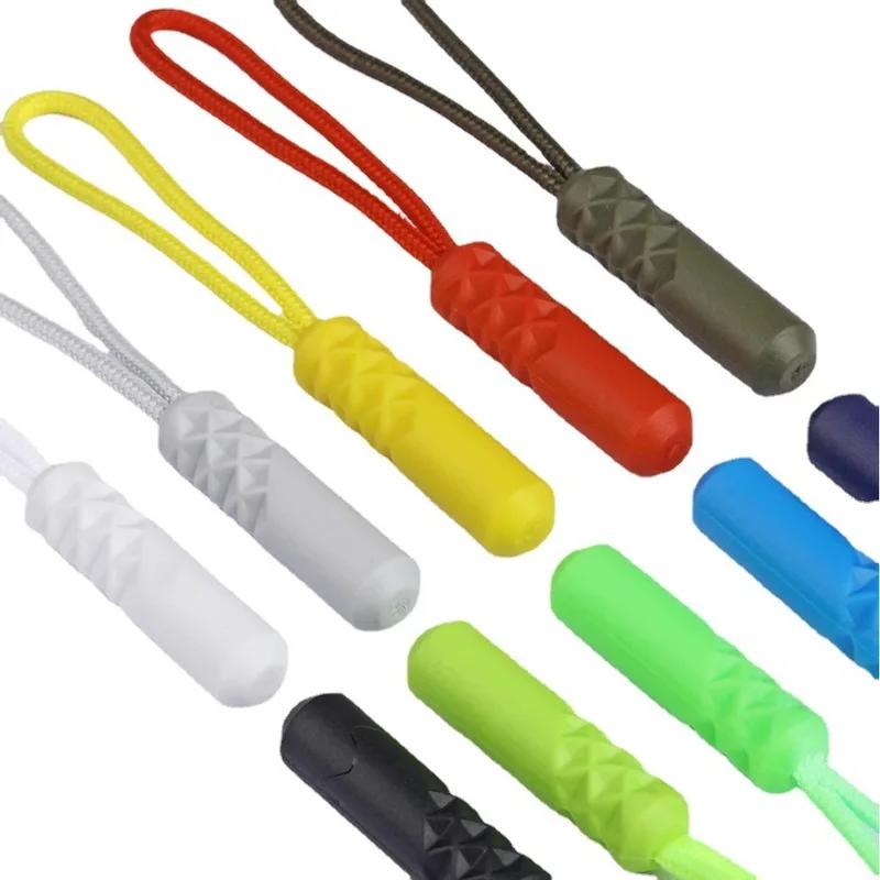 10 Pcs/set 10 Color Zippers Pull Puller End Fit Rope Tag Replacement Clip Broken Buckle Fixer Suitcase Tent Backpack Zipper Cord