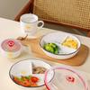 Nierxin Portion Control Divided Ceramic Meal Plate