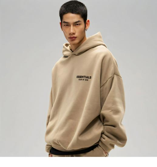 FOG Essentials HHH Унисекс Толстовка с капюшоном на флисовой подкладке, тяжелая - Американский стиль, Повседневная одежда Осень/Зима