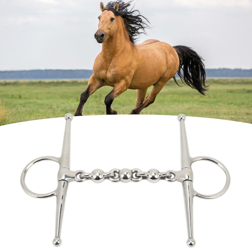 Ball Chain Design Horse Mouth Bit 135mm Length Horse Riding Bit Horse Riding Equipment Riding Use