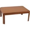 Furniture-Style Kotatsu Table, 105cm Wide X 75cm Deep, Rectangular, Natural Wood, Extension Legs, Two-Level Height Adjustment, On/Off Switch,
